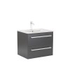 Dulap inferior Vario Clam 60 cu lavoar antracit-antracit