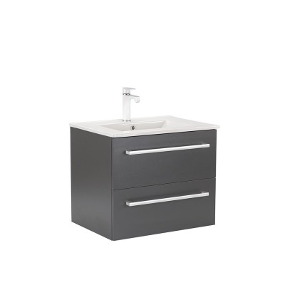 Dulap inferior Vario Clam 60 cu lavoar antracit-antracit foto
