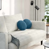 vidaXL Perne de Șezut 2 pcs albastru &Oslash; 40 x 13 cm Catifea 42014099