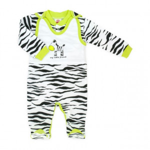 Salopeta bebe cu bluzita - Zebra - Haine Bebelusi (Marime Disponibila: 6  luni) | Okazii.ro