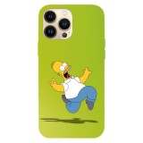Husa compatibila cu Apple iPhone 12 Pro model Scared Homer Simson, Silicon, TPU, Viceversa, Transparent, Carcasa