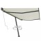 vidaXL Copertină autonomă retractabilă automat, crem, 500x350 cm 3069867