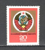 D.D.R.1972 50 ani urss SD.365, Nestampilat