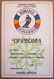 O.206 DIPLOMA ROMANIA SCOALA DE SCHI MINISTERUL TURISMULUI ONT CARPATI BRASOV POIANA
