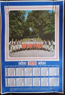 NI370 Calendar de perete ADAS 1981 foto