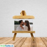 Șevalet Foto Personalizat, 32x21 cm, 450g, Poza 17.5x12.5 cm, Decoratiune Casa, Cadou Inedit