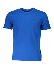 Tricou barbati, cu mini logo, Regular fit, Albastru inchis, S foto