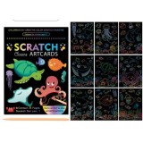 Set 9 pagini de colorat razuibile pentru copii, ocean, Oem