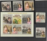 Sao Tome e Principe 2010 - Cercetasi, serie 5 valori + bloc 5 valori, dantelate, MNH, Mi.4467-4471, 4467-4471 Kb