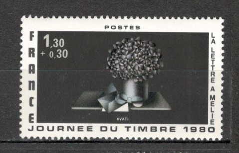 Franta.1980 Ziua marcii postale-Pictura SF.919