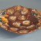 Platou/Fructiera din ceramica veche frantuzeasca glazurata - Vallauris Franta