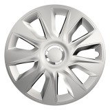 Capac roata auto Versaco Stratos RC 15 inch argintiu pentru janta de otel, din ABS, montaj usor, protectie impotriva murdariei si uzurii