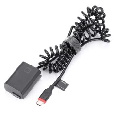 Alimentator USB-C NP-FW50 pentru camere foto Sony ZV-E10 A6500 A6400 A6300 A6000 A7 A7II A7RII A7SII