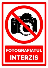 Indicator pentru fotografiatul interzis foto