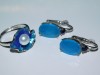 Set elegant, inel argint perla naturala , cercei argint, superbi, Marime universala