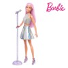 Păpușă Barbie Pop Star Mattel, Păr Roz, Microfon cu Stativ, 3+ Ani
