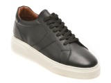 Pantofi sport LOST negri, LST103, din piele naturala