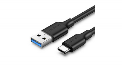 Ugreen Cablu de date și &amp;icirc;ncărcare USB 3.0 - USB tip C 1m 3A - negru (20882) foto