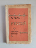 PROZA , SUVENIRE CONTIMPORANE - GH. SION , 1915