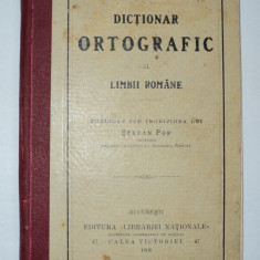 Dictionar ortografic al limbii romane, Stefan Pop, 1909