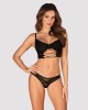 Set Lenjerie Sexy Roxelia, Negru, XS/S, Obsessive