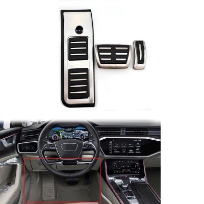 Set pedale inox transmisie automata Audi A6 C8, Audi A7 foto