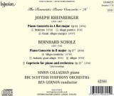 Rheinberger / Scholz - Piano Concertos | Simon Callaghan, BBC Scottish Symphony Orchestra, Ben Gernon