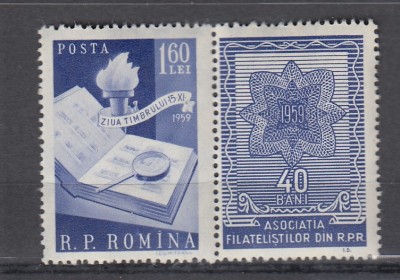ROMANIA 1959 LP 484 a ZIUA MARCII POSTALE MNH foto