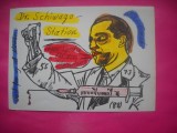 HOPCT 15012 DR SCHIWAGO/ JIVAGO -GERMANIA--CARTE POSTALA RADIO AMATOR / RADIOAMATORI CARICATURA -CIRCULATA