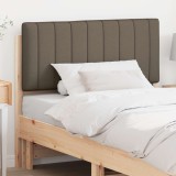 vidaXL Tăblie tapițată Maro și taupe 100 cm Lemn de pin masiv 880196