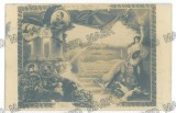 5806 - Royal Family, King CAROL I, Queen ELISABETH, King FERDINAND, Queen MARIA &amp; Children, Romania - old postcard - used - 1906
