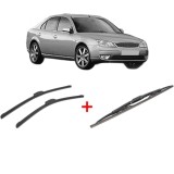 Cumpara ieftin Set 3 stergatoare FORD MONDEO III (B5Y) 2000 - 2007, pentru parbriz si luneta, Bosch Twin
