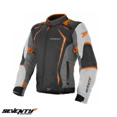 Geaca (jacheta) barbati pentru scuter - motocicleta Racing Seventy vara/iarna model SD-JR47 culoare: gri/portocaliu Gri/portocaliu XXXL