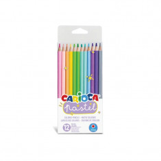 Creioane color Carioca Pastel 12/set foto