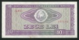 U965 ROMANIA 10 lei 1966 aUNC doar cu urme de manipulare