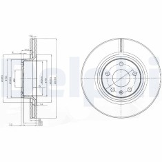 DELPHI BG3942 Disc frana
