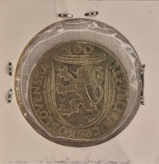 Cehoslovacia, Czechoslovakia, 100 Korun 1951, KM#33, argint, comemorativa, buna