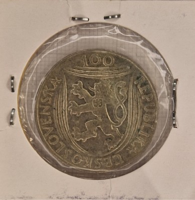 Cehoslovacia, Czechoslovakia, 100 Korun 1951, KM#33, argint, comemorativa, buna foto