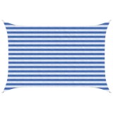 vidaXL P&acirc;nză de umbră Albastru și Alb 2 x 3 m HDPE 42032876