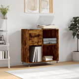 Gossi dulap pentru discuri stejar fumuriu 84,5x38x89 cm lemn compozit