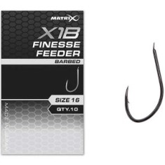 Carlige Feeder MATRIX X1B Finesse Feeder Hooks, Barbed, Nr.18, 10buc/pac foto