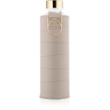 Equa Mismatch sticlă pentru apă + husă din piele artificială culoare Beige 750 ml