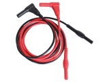 Cablu de măsurare MCP 1kV DC/AC 10A 1m PVC negru și roșu cu mufă banană 4 mm