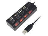 Hub USB 2.0 cu 4 Porturi 480Mbps, Logilink