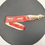 Zgarda Piele Teckel/Dachshund, Catarama Aurita, 50cm, Italia - Lux, Caini Talie Mica, Accesorii Premium