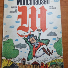 carte pentru copii - baronul munchhausen - din anul 1985 - carte format mare