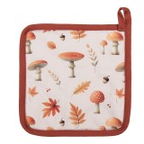 Cumpara ieftin Servet termic vase fierbinti bumbac multicolor Ciupercute 20x20 cm