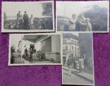 Set de 4 Fotografii, Geo Litarczek, parintele radiologiei romanesti, in excursie cu parintii, Brasov 1930/1934/1937