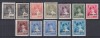 ROMANIA1930 LP 83 f/s REGELE MIHAI I UZUALE CU SUPRATIPAR 8 IUNIE 1930 SERIE MNH, Nestampilat