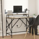 vidaXL Birou Stejar sonoma 100 x 50 x 86.5 cm Lemn compozit